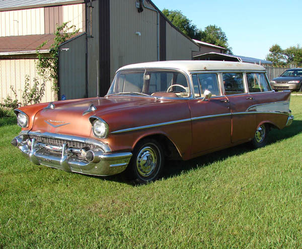 1957 Chevy wagon 210 V8 barn find Indiana