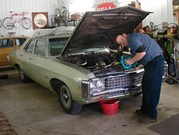 1969 Chevrolet Belair sedan engine repair
