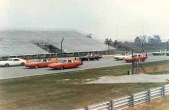 winged cars on the indianapolis motor speedway 