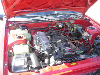 1985 Toyota Celica GT engine