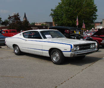 Ford Torino fastback white Crawfordsville Indiana 2009