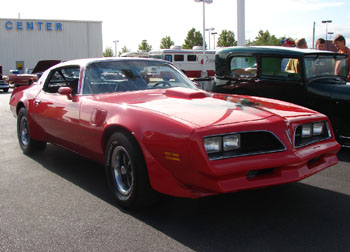 Red TransAm Right front view