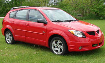 2004 Pontiac Vibe deer collision after