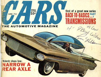 Cars Magazine with Ultimus on cover