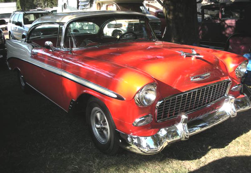 Richard sent this image of his Grandfather's'56 Belair convertible