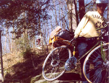 We camped at Turkey Run State park for one night. Had to carry the bikes part of the way.