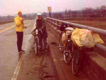 Bicycle touring near New Richmond Indiana Spring 1972